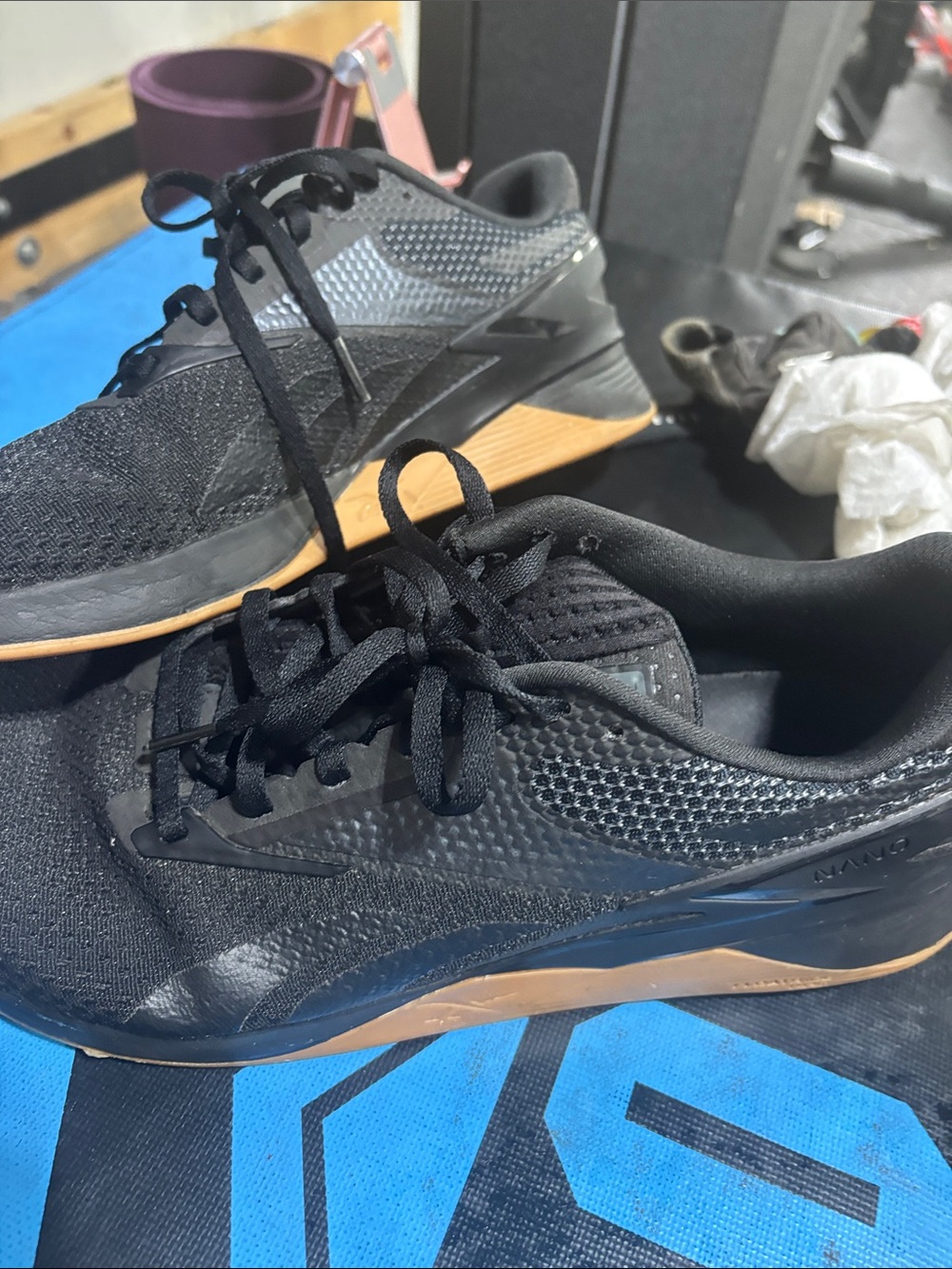 Reebok Black with Gum Sole Cross-Training Shoes - Picture 7 of 7